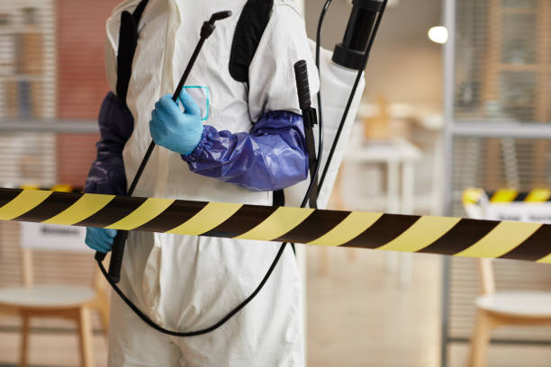 Professional Biohazard Cleanup technician working in Castle Rock, WA